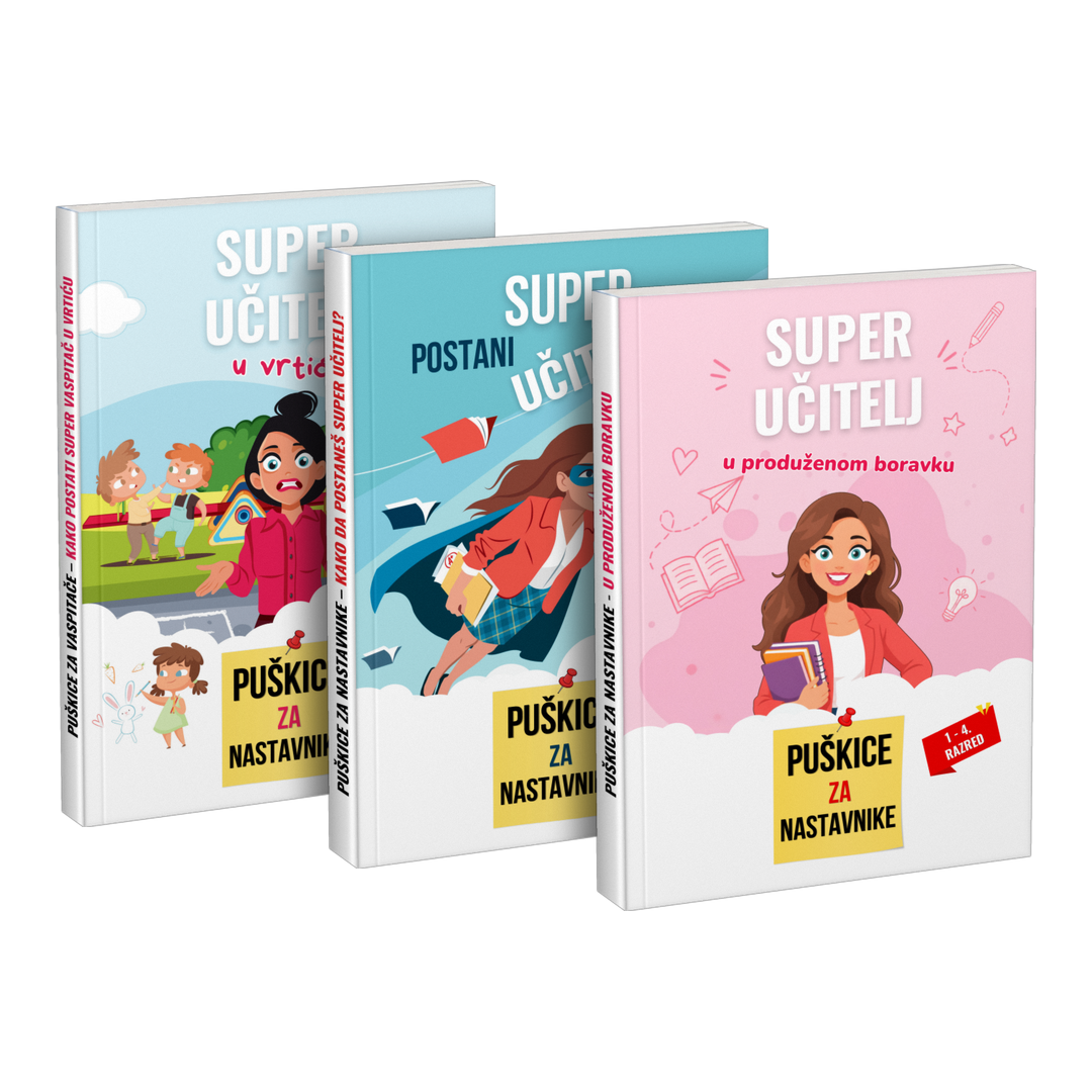 Paket: „Super učitelj u vrtiću” + „Postani super učitelj” + „Super učitelj u produženom boravku”