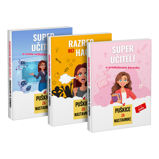 Paket: „Super učitelj u svetu veštačke inteligencije” + „Razred bez haosa” + „Super učitelj u produženom boravku”