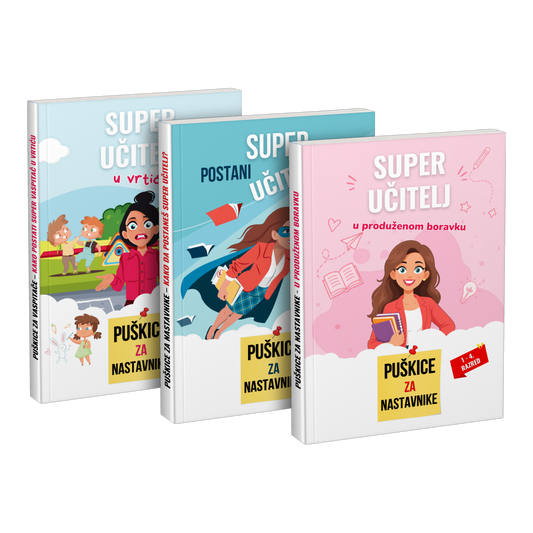 Paket: „Super učitelj u vrtiću” + „Postani super učitelj” + „Super učitelj u produženom boravku”