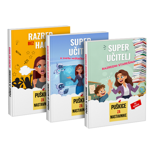 Paket: „Razred bez haosa” + „Super učitelj u svetu veštačke inteligencije” + „Super učitelj razredni starešina”