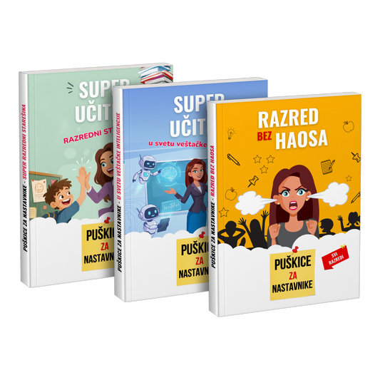 Paket: „Super učitelj razredni starešina” + „Super učitelj u svetu veštačke inteligencije” + „Razred bez haosa”