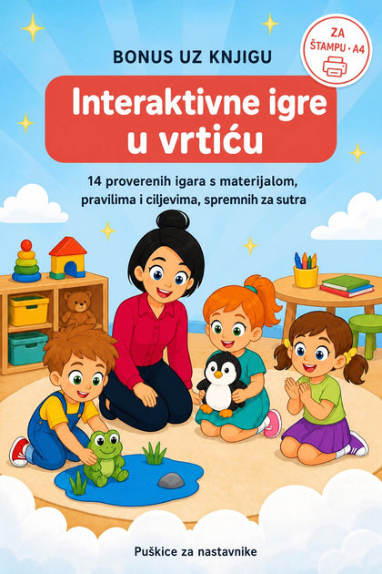 Interaktivne igre u vrtiću — korica